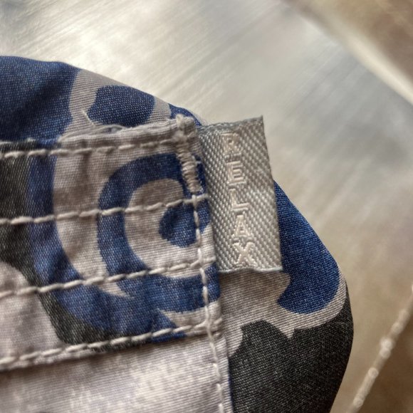 TOMMY BAHAMA Swim Trunks Adult Large Surf Waves Blue Mens Bath Suit Board Shorts - Picture 12 of 16